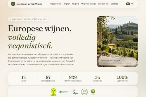 Advertentie EuropeanVeganWines