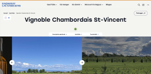Wijngaard van Vignoble Chambordais St-Vincent