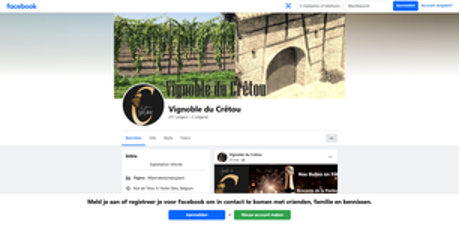 Wijngaard van Vignoble du Cretou