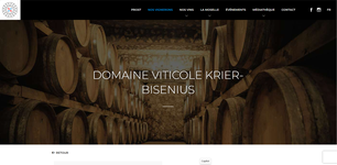 Wijngaard van Domaine Krier-Bisenius